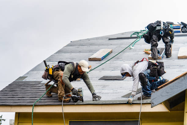 Professional Gutter Installation technician working in Burley, ID
